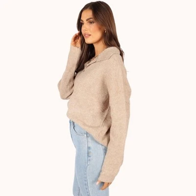 Petal And Pup Womens Shay Collar Knit Sweater 6 Petal And Pup Womens Shay Collar Knit Sweater - Image 4