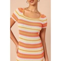 Petal And Pup Womens Bardotte Maxi Dress