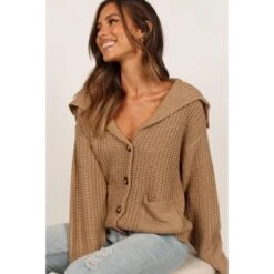 Petal And Pup Womens Amelia Oversize Collar Button Cardigan -Clothing Discount Shop GUEST 372ae53a 20e3 40a8 8adc 745536197231