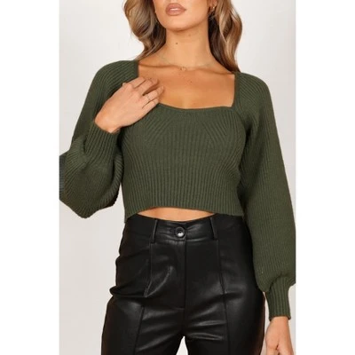 Petal And Pup Gia Sweatheart Neck Bell Sleeve Knit Sweater 7 Petal And Pup Gia Sweatheart Neck Bell Sleeve Knit Sweater - Image 5