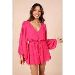 Petal And Pup Womens Lunetta Long Sleeve Romper -Clothing Discount Shop GUEST 5b0a149c da36 4573 ac52 388874ab9a70
