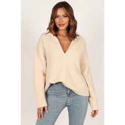 Petal And Pup Zala Vneck Collar Knit Sweater -Clothing Discount Shop GUEST 5d769b13 f57a 483b 92d0 1bdfe2f87068