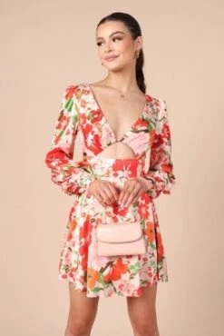 Petal And Pup Womens Tanaya Puff Sleeve Skater Skirt Mini Dress -Clothing Discount Shop GUEST 60dfaa86 299b 4571 a0bb bad79d0e84c0