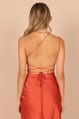 Petal And Pup Womens Forelle One Shoulder Cut Out Midi Dress 3 Petal And Pup Womens Forelle One Shoulder Cut Out Midi Dress