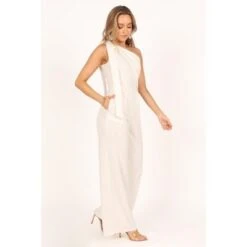 Petal And Pup Womens Sadie One Shoulder Jumpsuit