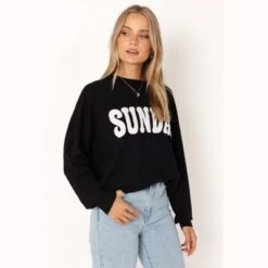 Petal And Pup Sunday Crewneck Knit Sweater -Clothing Discount Shop GUEST 82a29ff8 5bf5 4765 8c7a df0ec71b3905
