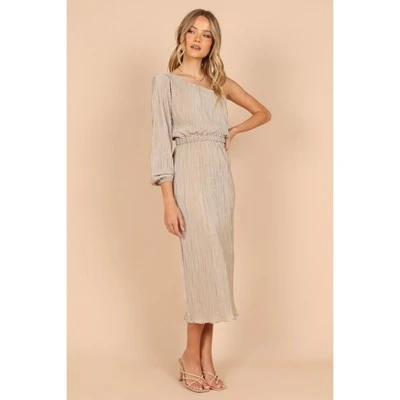 Petal And Pup Womens Pontee One Shoulder Pleated Midi Dress 5 Petal And Pup Womens Pontee One Shoulder Pleated Midi Dress - Image 3