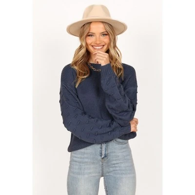 Petal And Pup Katrina Textured Sleeve Crewneck Knit Sweater 7 Petal And Pup Katrina Textured Sleeve Crewneck Knit Sweater - Image 5