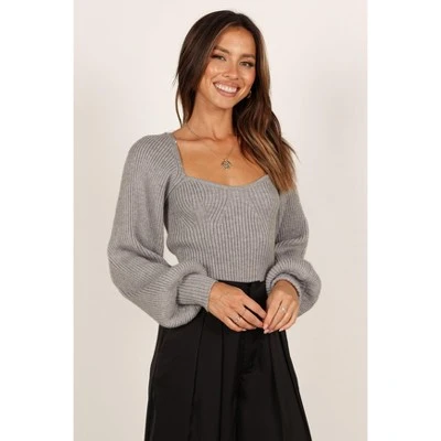 Petal And Pup Womens Gia Sweetheart Neck Bell Sleeve Knit Sweater 7 Petal And Pup Womens Gia Sweetheart Neck Bell Sleeve Knit Sweater - Image 5