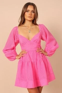 Petal And Pup Womens Augusta Long Sleeve Mini Dress