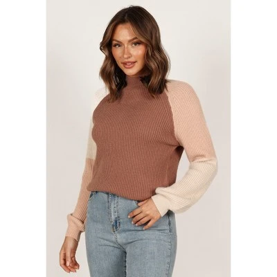Petal And Pup Womens Sophia Colorblock Mockneck Knit Sweater 5 Petal And Pup Womens Sophia Colorblock Mockneck Knit Sweater - Image 3