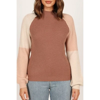 Petal And Pup Womens Sophia Colorblock Mockneck Knit Sweater 3 Petal And Pup Womens Sophia Colorblock Mockneck Knit Sweater