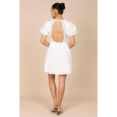 Petal And Pup Womens Mayde Tie Up Front Mini Dress 3 Petal And Pup Womens Mayde Tie Up Front Mini Dress