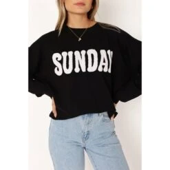 Petal And Pup Sunday Crewneck Knit Sweater -Clothing Discount Shop GUEST bf1e1e04 7af1 4d2f a9ce 8edfe39223c8