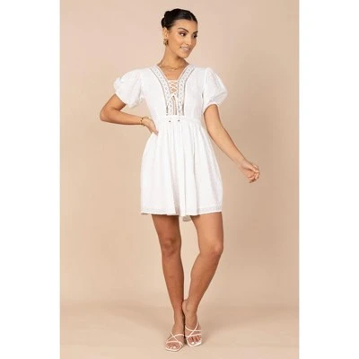 Petal And Pup Womens Mayde Tie Up Front Mini Dress 4 Petal And Pup Womens Mayde Tie Up Front Mini Dress - Image 2