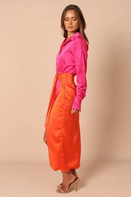 Petal And Pup Womens Austin Colourblock Wrap Dress 5 Petal And Pup Womens Austin Colourblock Wrap Dress - Image 3