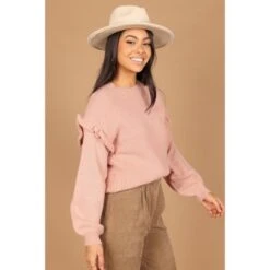Petal And Pup Womens Bethany Drop Sleeve Ruffle Knit Sweater -Clothing Discount Shop GUEST e0f9de30 0ccc 4636 bf9d fccb47d50d66