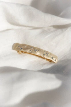 Alana HAir Clip - Gold -Clothing Discount Shop petal and pup usa accessories alana hair clip gold one size 33904613589169