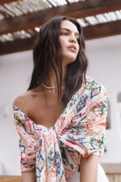 Cameron Lightweight Scarf - Multi -Clothing Discount Shop petal and pup usa accessories cameron lightweight scarf multi one size 33210167263409