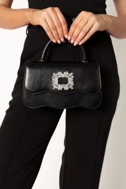 Carrie Shoulder Bag - Black 8 Carrie Shoulder Bag - Black -Clothing Discount Shop petal and pup usa accessories carrie shoulder bag black one size 34011655340209