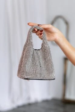 Demie Rhinestone Bag - Silver