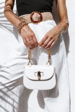 Gigi Bag - White -Clothing Discount Shop petal and pup usa accessories gigi bag white one size 33207743316145