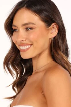 Gina Earrings - Gold -Clothing Discount Shop petal and pup usa accessories gina earrings gold one size 33594658455729