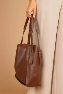 Joan Tote Bag - Brown