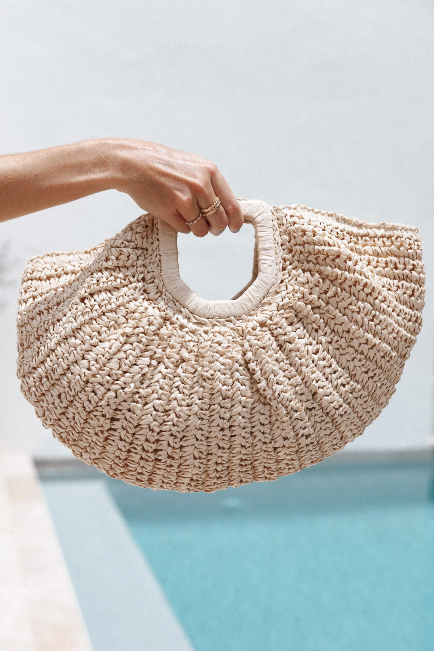 Luna Straw Bag - Natural 5 Luna Straw Bag - Natural - Image 3