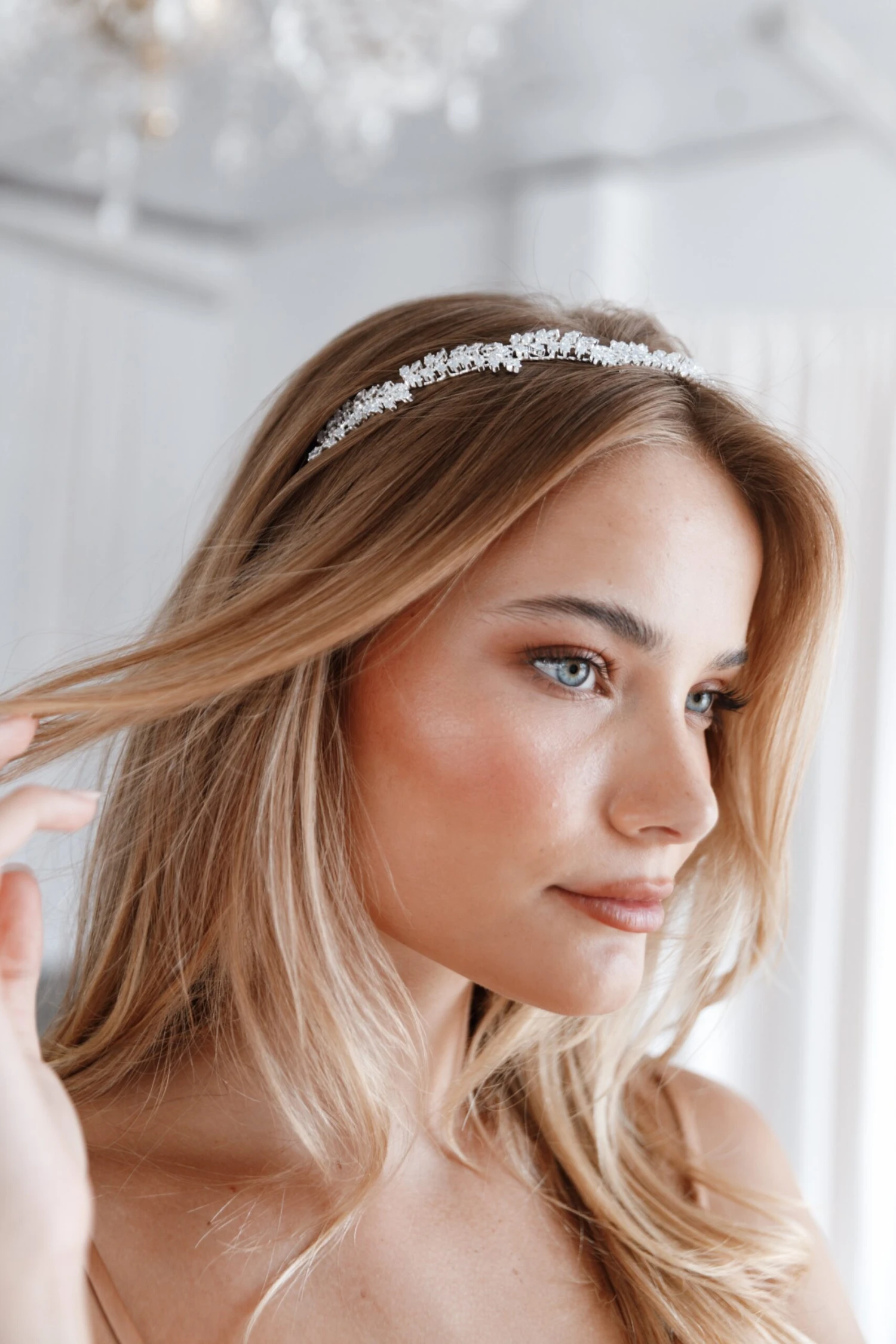 Maia Embellished Headband - Silver 3 Maia Embellished Headband - Silver