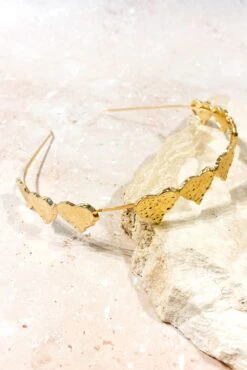 Mi Amore Headband - Gold 11 Mi Amore Headband - Gold -Clothing Discount Shop petal and pup usa accessories mi amore headband gold one size 33062076842161