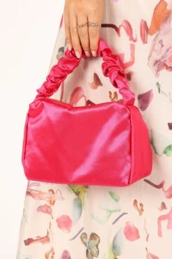 Mira Satin Bag - Pink