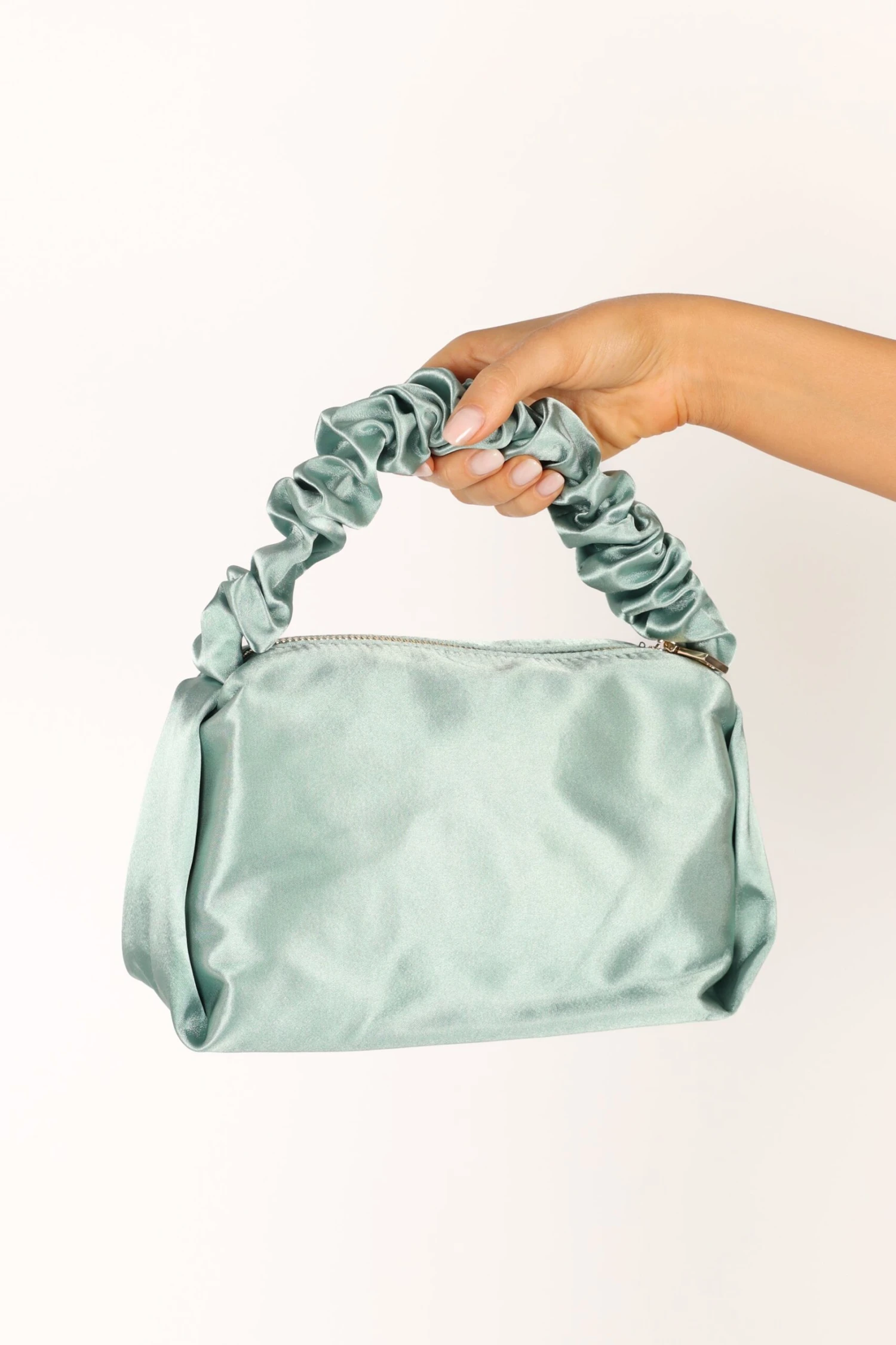 Mira Satin Bag - Sage 3 Mira Satin Bag - Sage