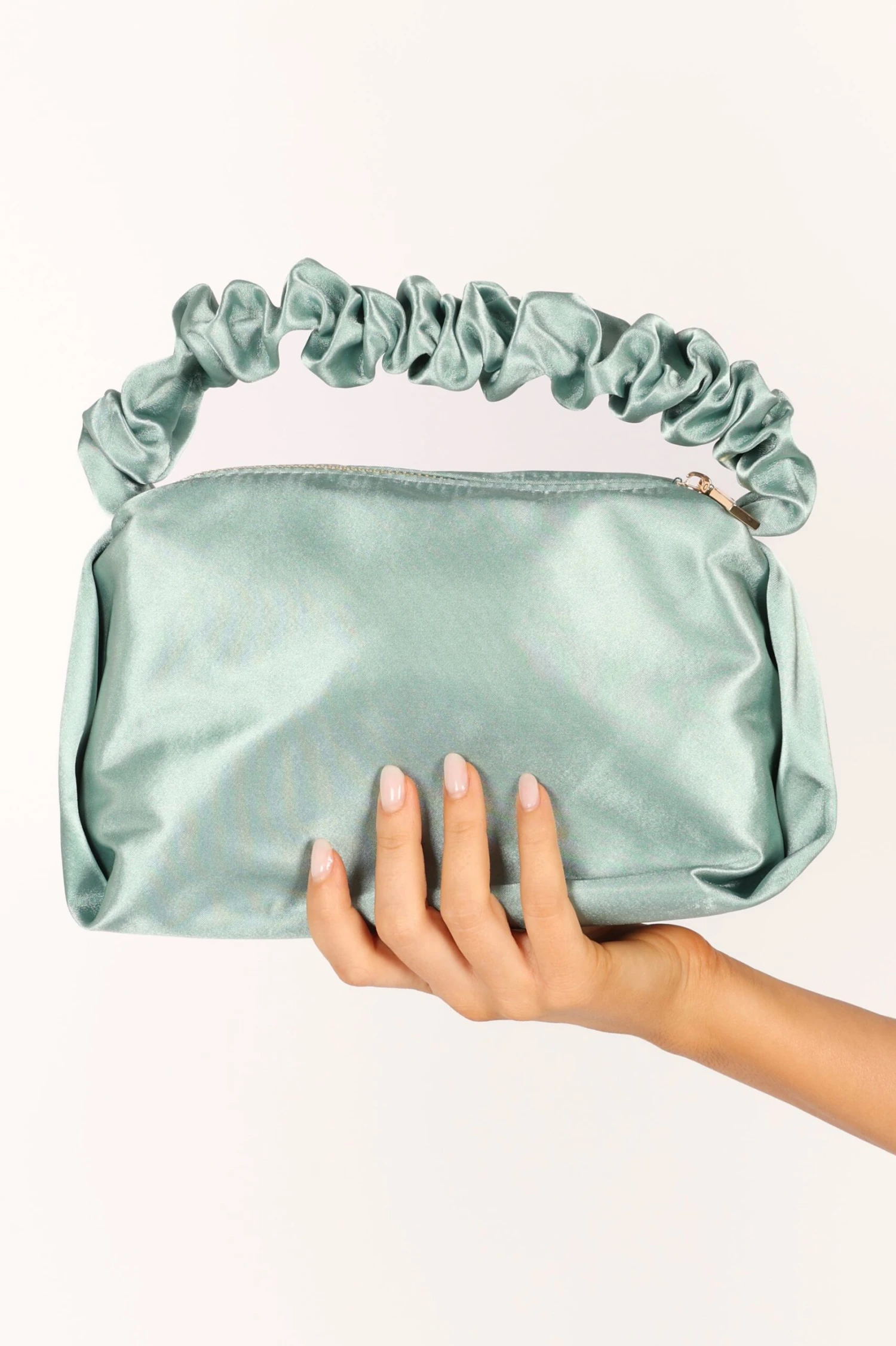 Mira Satin Bag - Sage 4 Mira Satin Bag - Sage - Image 2