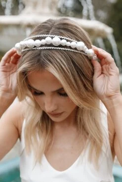 Rosalind Pearl Headband - Pearl