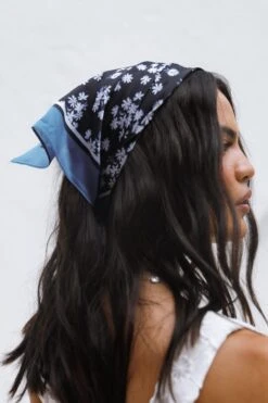 Vanessa Hair Scarf - Dark Floral -Clothing Discount Shop petal and pup usa accessories vanessa hair scarf dark floral one size 33206869655729
