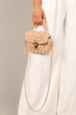 Veve Hand Woven Bag - Natural -Clothing Discount Shop petal and pup usa accessories veve hand woven bag natural one size 33173380989105