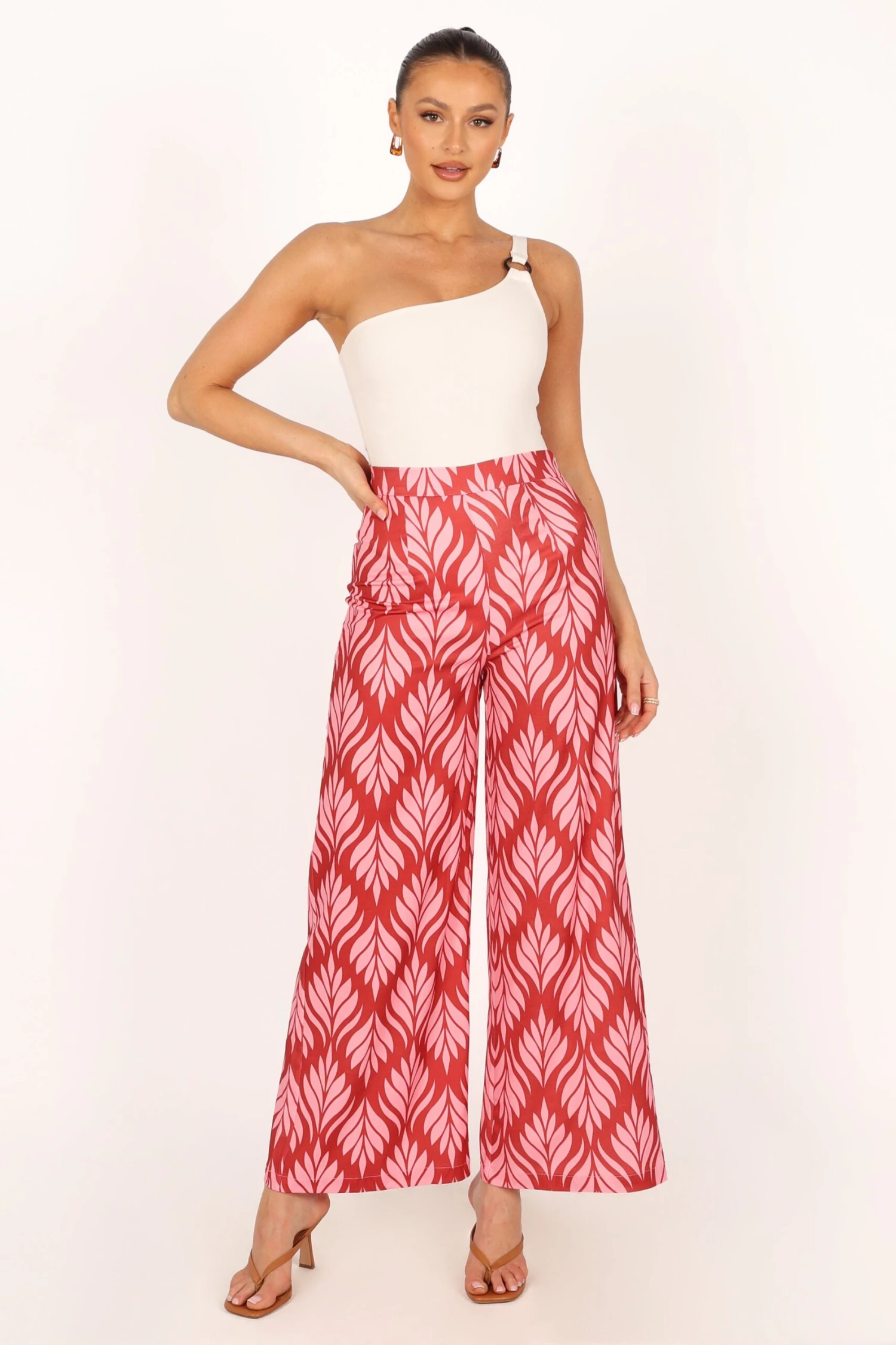 Alexia Wide Leg Pants - Pink 5 Alexia Wide Leg Pants - Pink - Image 3