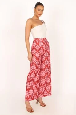 Alexia Wide Leg Pants - Pink 17 Alexia Wide Leg Pants - Pink -Clothing Discount Shop petal and pup usa bottoms alexia wide leg pants pink 33810819055793