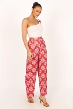 Alexia Wide Leg Pants - Pink 19 Alexia Wide Leg Pants - Pink -Clothing Discount Shop petal and pup usa bottoms alexia wide leg pants pink 33810819121329