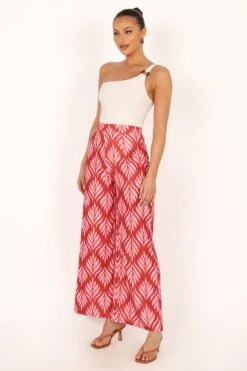Alexia Wide Leg Pants - Pink 21 Alexia Wide Leg Pants - Pink -Clothing Discount Shop petal and pup usa bottoms alexia wide leg pants pink 33810819219633