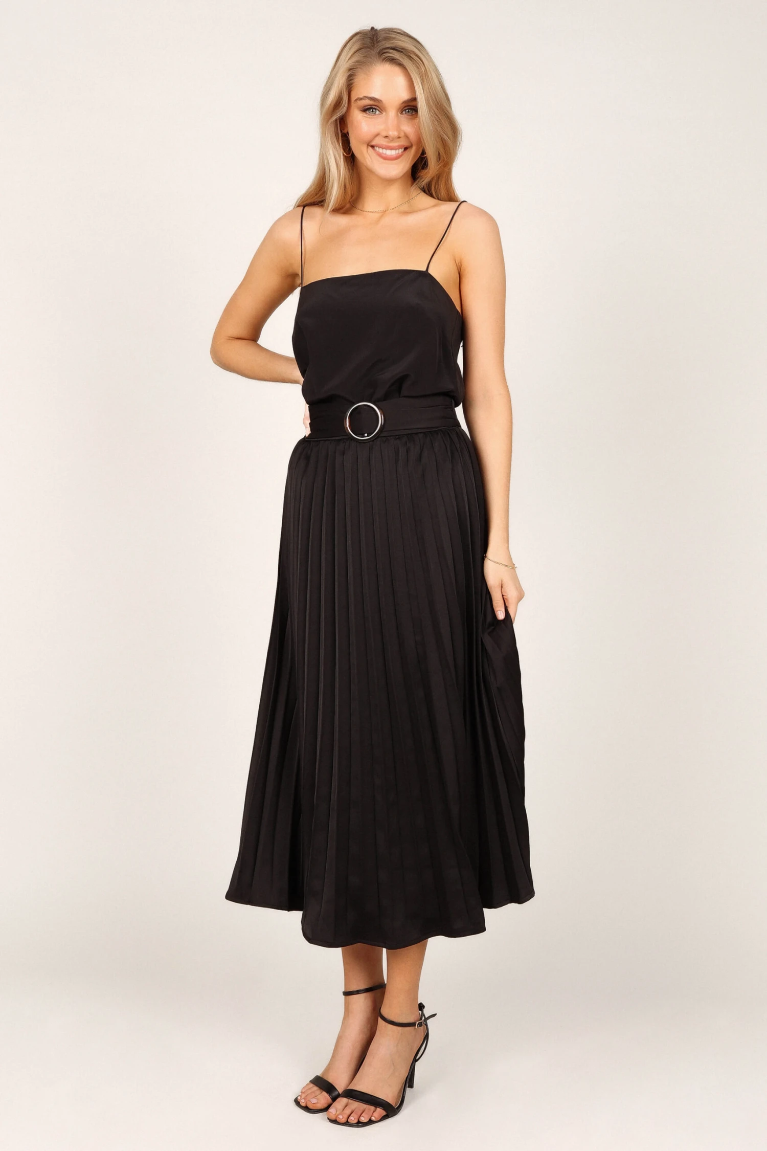 Anderson Pleat Midi Skirt - Black 7 Anderson Pleat Midi Skirt - Black - Image 5