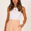 Bridget Tailored Shorts - Peach 1 Bridget Tailored Shorts - Peach -Clothing Discount Shop petal and pup usa bottoms bridget tailored shorts peach 33276598911153
