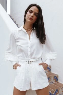 Delila Short - White 16 Delila Short - White -Clothing Discount Shop petal and pup usa bottoms delila short white 33210168934577