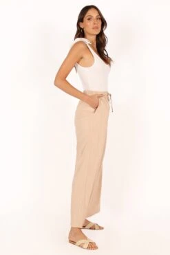 Harley Pant - Beige 17 Harley Pant - Beige -Clothing Discount Shop petal and pup usa bottoms harley pant beige 33722378846385