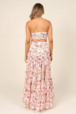 Hydra Maxi Skirt - White Floral -Clothing Discount Shop petal and pup usa bottoms hydra maxi skirt white floral 32041033924785