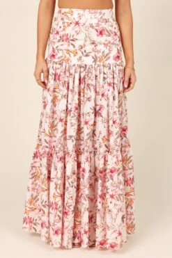 Hydra Maxi Skirt - White Floral -Clothing Discount Shop petal and pup usa bottoms hydra maxi skirt white floral 32041034023089