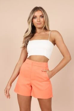 Kali Tailored Shorts - Orange 14 Kali Tailored Shorts - Orange -Clothing Discount Shop petal and pup usa bottoms kali tailored shorts orange 32283953922225