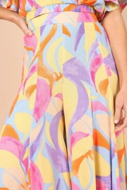 Luis Wide Leg Pants - Blue Multi -Clothing Discount Shop petal and pup usa bottoms luis wide leg pants blue multi 32264735162545