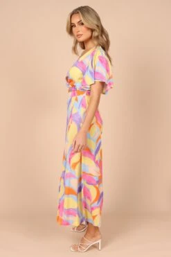 Luis Wide Leg Pants - Blue Multi -Clothing Discount Shop petal and pup usa bottoms luis wide leg pants blue multi 32264735195313